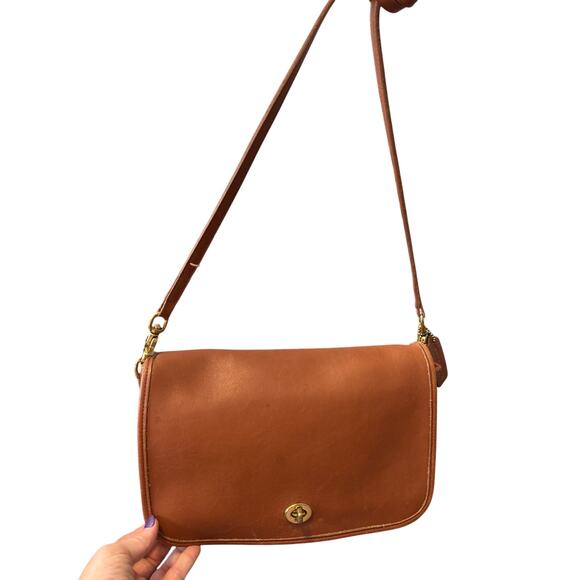 Vintage Coach NYC Convertible Clutch British Tan 9635 - Picture 1 of 9